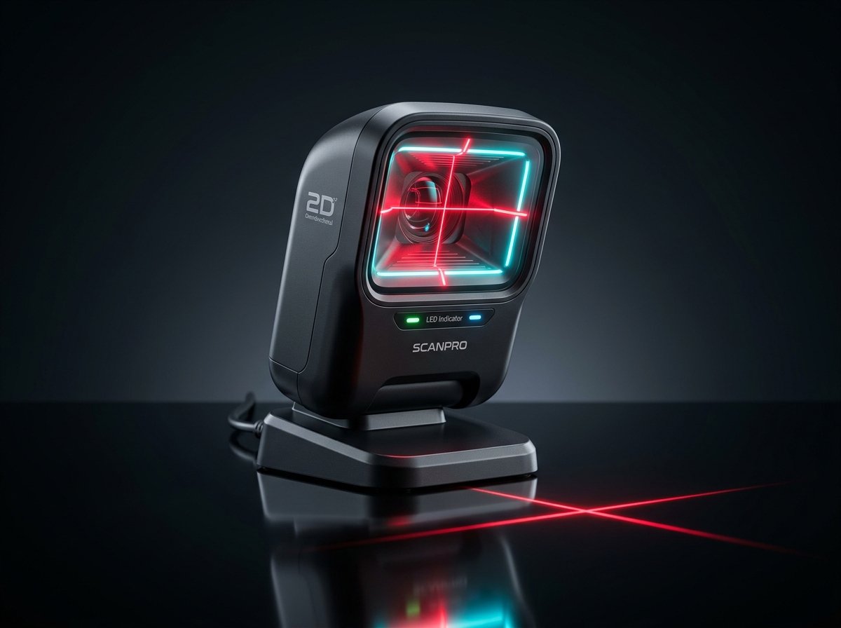 Apex 2D Omnidirectional Desktop Barcode & QR Scanner