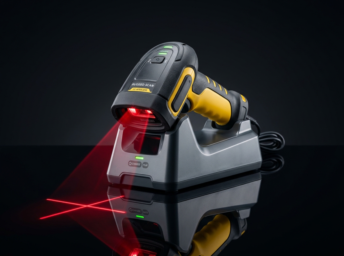 Apex Long-Range Industrial 2D Wireless Barcode Scanner